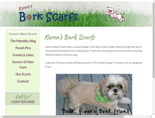 Tablet Screenshot of karensbarkscarfs.com